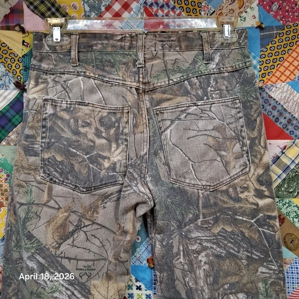 Realtree‎ Camouflage Hunting Jeans Size 32x32 Woodland Camo